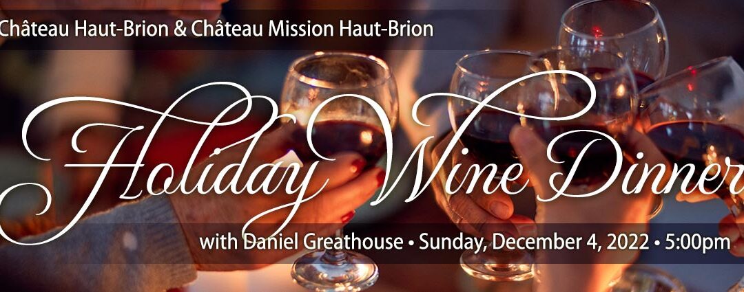 A Holiday Wine Dinner